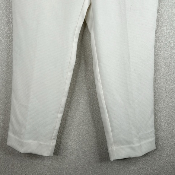Worthington Off White Slim Fit Career Business Straight Leg Pants Size 12 - Picture 3 of 9